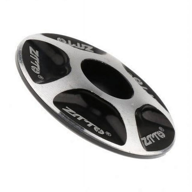 Almencla 2x1 1/8" Aluminum Alloy Headset Top Threadless Stem Cover Black 2 Pcs