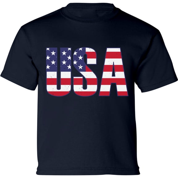 USA Shirts for Toddlers - Patriotic Graphic Tees for Boys Girls - American Flag 4th of July BBQ Party Celebrate Independence Day 2t 3t 4t 5t