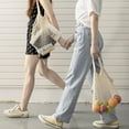 thumbnail image 7 of Pebbuoy Vegetable Hanging Bag Reusable See-through Hollow Out Large Capacity Kitchen Ginger Ginger Fruit Storage Net Pouch Shopping Bag Grocery Pouch, 7 of 7