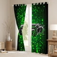 thumbnail image 4 of Feelyou Green Fahion Automobile Black Out Curtains, Square Honeycomb Curtains Pack of 2 (42x63 Each), Teens Kids Boys Girls Bedroom Curtains, Curtains and Drapes Decor, 4 of 7