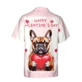 thumbnail image 2 of Happy Valentine's Day French Bulldog Brings Love Heart Hawaiian Shirt Breathable Summer Unisex Merch Dog Lover Gifts - 02028, 2 of 6