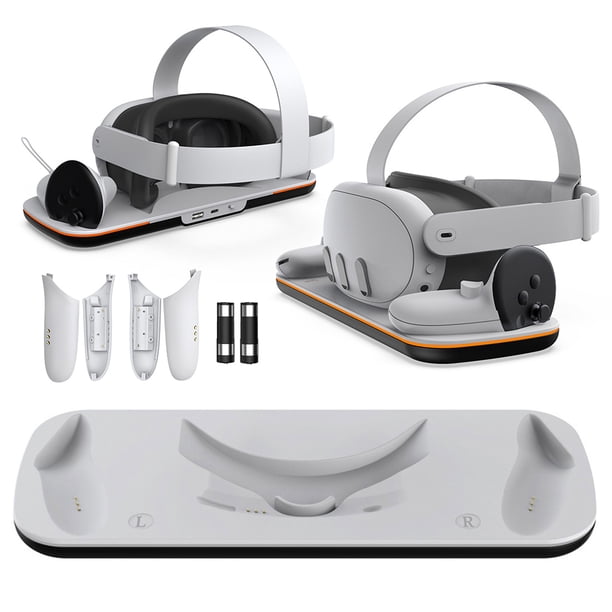 Base carga VR controlador Cable USB-C para accesorios Meta Quest 3