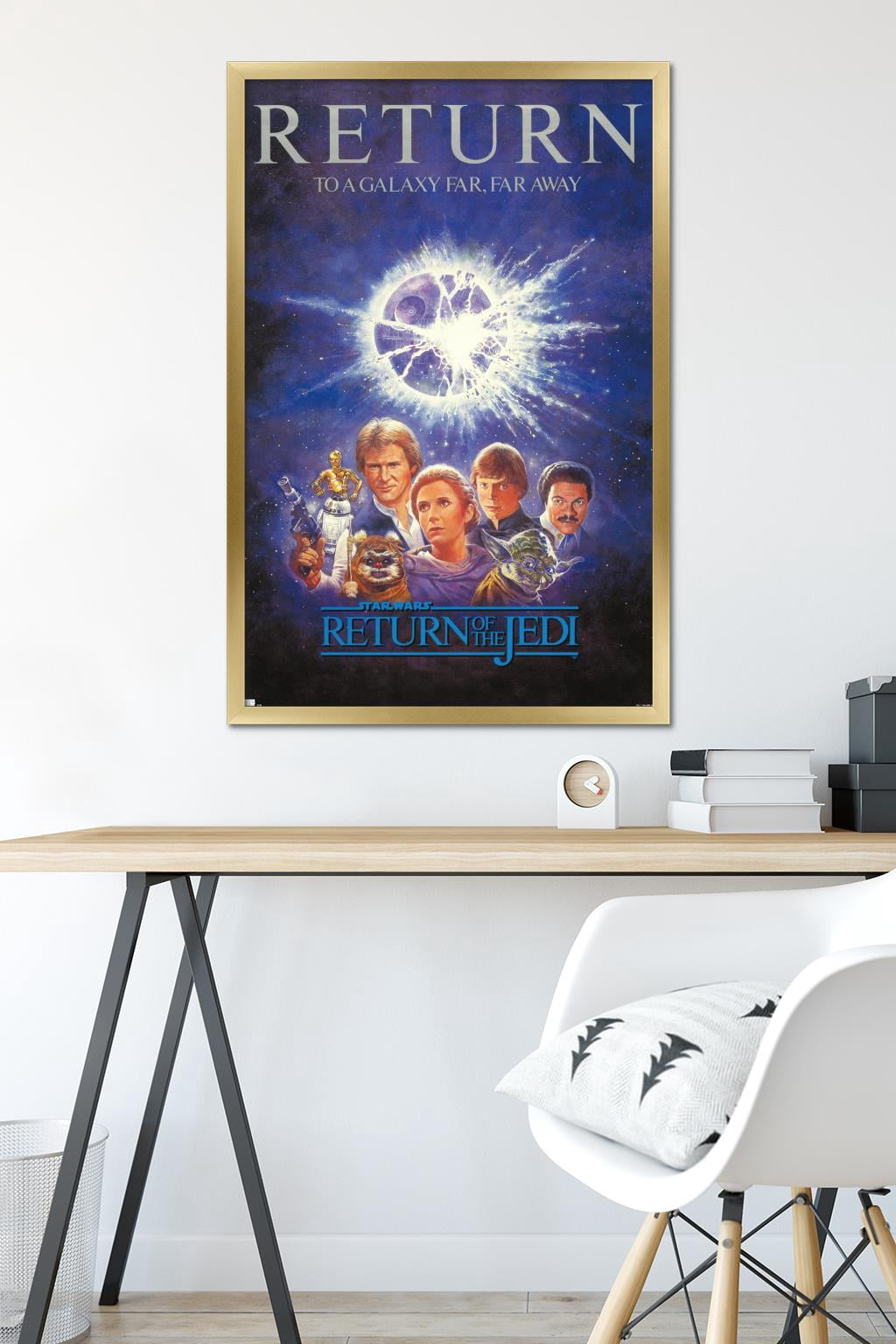 Star Wars: Return of the Jedi - Illustrated One Sheet Wall Poster, 22.375" x 34" Framed