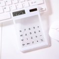 thumbnail image 2 of Long-lasting Battery Calculator Transparent Calculator Durable Solar Power Supply 8-digit Display Abs Plastic Comfortable Hand Feel Ideal for Home, 2 of 8