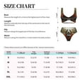 thumbnail image 2 of Kdxio Jungle Meditating Panda Print Women's 2 Piece High Waisted Wrap Spaghetti Strap Summer Swimsuit Bikini Set-Medium, 2 of 5
