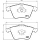 thumbnail image 2 of BALATAS BAJOS METALES 3 2008 al 2009 MAZDA 2.3L L4 Delanteras BREMBO ., 2 of 5