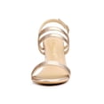 thumbnail image 2 of BLISSFUL STEP Sandales à Talon Bloc à Bride Arrière et à Bride de Cheville pour Femmes Or Rose 10, 2 of 8