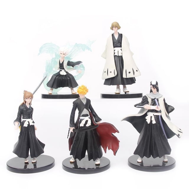 Figura de anime de la colección de juguetes Bleachs Kurosaki Ichigo, 5 unidades