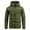 Army Green, variant on Jacket Men Cargo Wind Breaker Long Sleeve with Hood Pockets Waterproof Solid Mens Gift,Green,S