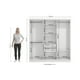 thumbnail image 4 of Ropero Closet Matrimonial Kappesberg 6 Puertas Blanco, 4 of 9