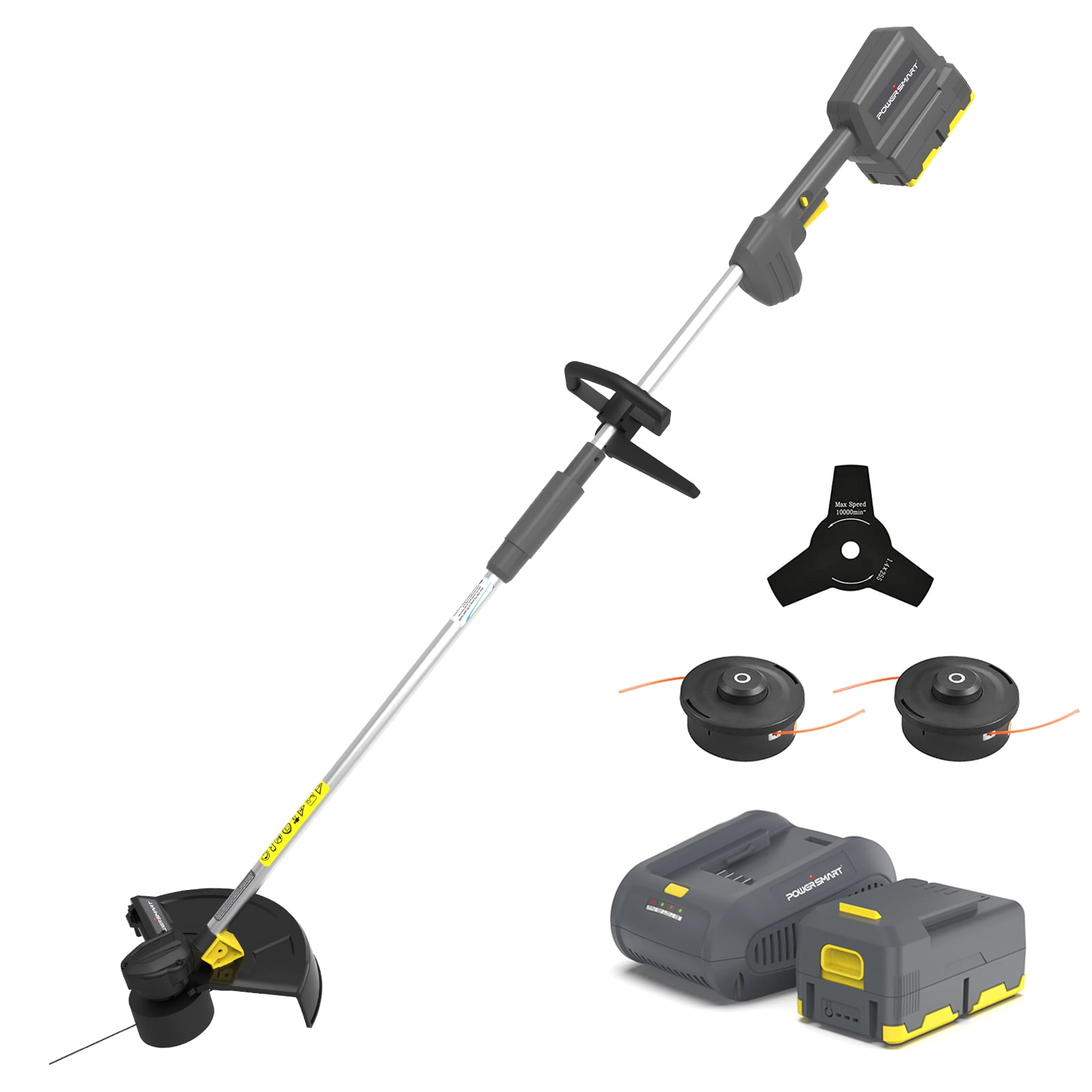 PowerSmart 2in1 40V Cordless 13 inches String Trimmer & Brush Cutter