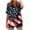Multicolor#9, variant on cocolona 4th of July Shirts Women Summer Casual Button V Neck Short Sleeve Tops USA Flag Print Patriotic T-shirts Graphic Tees