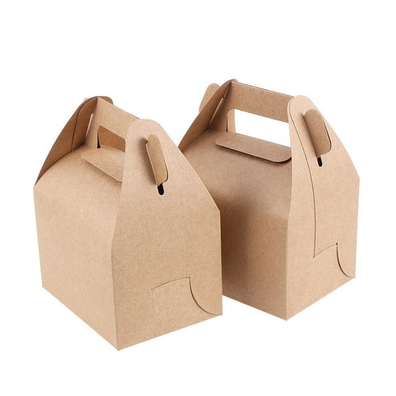 FONDOTIN Candy Boxes for Homemade Candy Kraft Paper Foldable Solid Color 15Pcs 4.5x3.3x3.1in