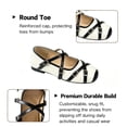 thumbnail image 4 of CHICVOMEY Ballet Flats for Women Multi-Buckle Comfortable Low Heel Round Toe Graceful Mary Jane Shoes Women for Daily Office Formal Party School, 4 of 9