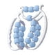 thumbnail image 1 of Rodillo de masaje de 20 ruedas para fascia y relajación muscular. Rodillo de espuma para relajación muscular. Azul, 1 of 9