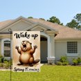 thumbnail image 2 of Jbralid Wake Up Spring Is Coming Groundhog Garden Flag For Spring Summer Home Outdoor Garden Yard Door Decor 12x18 inch, 2 of 5