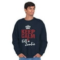 thumbnail image 5 of Keep Calm Kill Zombie Classic TV Show Sweatshirt for Men or Women Brisco Brands M, 5 of 6