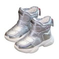 thumbnail image 6 of Quealent Kids Snow Boots for Boys Girls Toddler Winter Outdoor Boots Waterproof with Furry Lined(Toddler/Little Kids/Big Kid) Silver for Size 1.5, 6 of 8