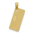 thumbnail image 4 of FB Jewels 14K Yellow Gold Ocean City Nj License Plate Small Textured Pendant, 4 of 4
