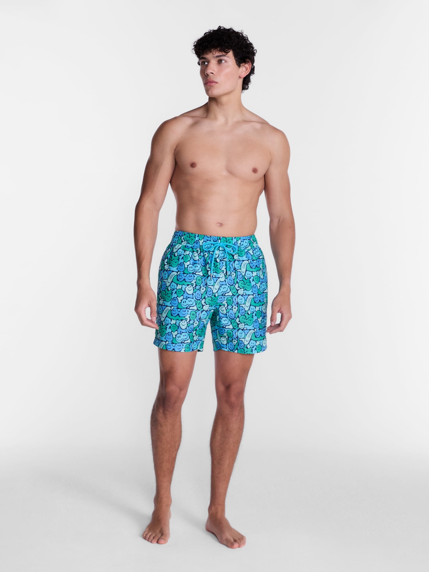 Party Sharks Men's Swim Trunks, 6.5" Inseam, Sizes S-XL