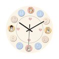 thumbnail image 2 of Reloj de pared con forma de gato, reloj decorativo, bonito, moderno, creativo, silencioso para interiores y cocinas. 25 cm, 2 of 9