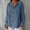 Green, variant on DAFPZW Linen Shirts for Womens Summer Button Down V Neck 3/4 Sleeve Blouses Casual Loose Seniors Tunic Tops