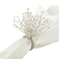 thumbnail image 2 of Saro Lifestyle Beaded Burst Design Napkin Ring (Set of 4), 2 of 5