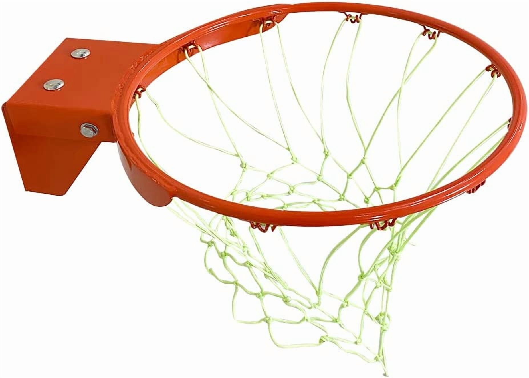 Reinforced Heavy Duty Breakaway Wall Mounted Basketball Rim,18 inch Standard Double Spring Flex Rim Goal Replacement for Indoor Outdoor Walls