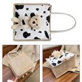 thumbnail image 4 of Bolso de mano portátil con bonito oso de peluche, bolsa de compras de gran capacidad con asa superior Talla única, 4 of 8