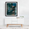 thumbnail image 3 of Kamenička, Belgrade 01 - Savski Venac Serbia Photography Street Photography Graffiti Cityscape Nightlife Architecture Neon Sign Black Framed Wall Art Print 6 x 8 inches, 3 of 4