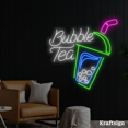 thumbnail image 3 of Craftnamesign Bubble Tea Neon Sign, Boba Tea LED Sign, Boba Tea Shop Decor, 3 of 4