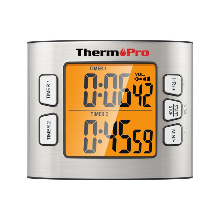 Thermopro Tm02w Digital Kitchen Timer With Adjustable Loud Alarm