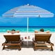 thumbnail image 2 of Costway Sombrilla de Playa Portátil de 219.46 cm con Soporte para Vasos y Ancla para Arena con Bolsa de Transporte, Color Azul, 2 of 4