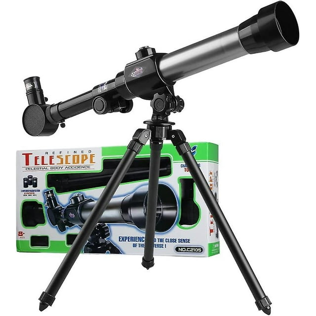 Telescopio astronómico para niños 20X-30X-40X Telescopio astronómico para niños, Juego de telescopios de Juguete con trípode