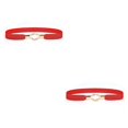 thumbnail image 4 of Minnieouse Cinturón de cintura elástico Universal correas de cuero con hebillas regalos del Día de San Valentín cinturones de accesorios de Type5 NO5, 4 of 6
