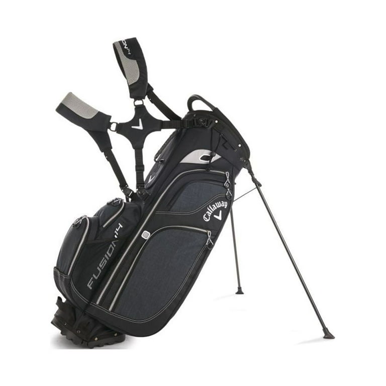 Callaway Fusion 14 Stand Bag (Black/Gray/White, 14-way top