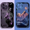 thumbnail image 2 of Funda de teléfono con paisaje Natural para iPhone, carcasa a prueba de golpes, color púrpura, azul, atardecer, nieve, montaña, 14, 13, 12, 11 Pro Max, XR, X, XS, 2 of 4