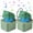 Green Frog 2 Pack, variant on Wrongduck Rechargeable Frog Keychain with Sound and LED Light, Croaking Fidget Toy for Adults and Teens, Stress Relief Keychain, Fun Stocking Stuffer and Anxiety Relief Gift