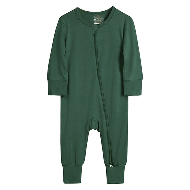 Kcodviy Pyjama Sans Pieds en Coton pour Bébé Garçon, Fermeture Éclair, Manches Longues, Été