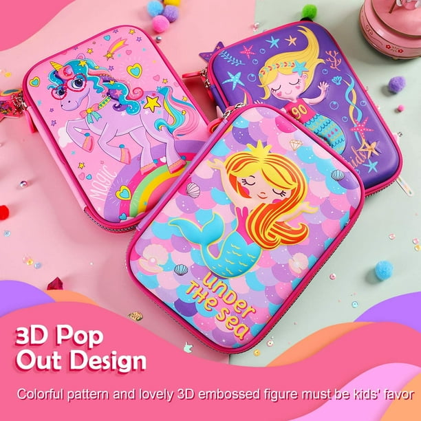 MM TOYS 3D Space Design Embossed EVA Cover Pencil Case with