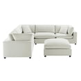 thumbnail image 6 of Comfort Pointe Casella Modular 6-Piece Sectional in Ivory Performance Fabric, 6 of 19