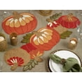 thumbnail image 3 of Fennco Styles Contemporary Beaded Pumpkins 14 x 14 Inch Placemats, Set of 2 â€“ Orange Place Mats for Thanksgiving Dinner, Family Gathering, Special Events and Home DÃ©cor, 3 of 3