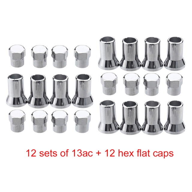 Kit De Tapa Hexagonal Y Cubierta De Manguito Para Vástago De Neumático De Rueda De Neumático De Coche 13Ac Izquierda Derecha Delantera Trasera Yuarrent VI005937-00