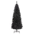 thumbnail image 1 of HOMCOM 6FT Artificial Christmas Tree with Automatic Open for Home Black, 1 of 10