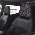 thumbnail image 2 of Kdxio Bat Purple Pattern Print 2 Piece Car Head Rest Covers Set Auto Front/Rear Seats Headrest Cover Universal Fit Most Cars,Sedan, SUV, 2 of 9
