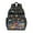 Black-21, variant on Mystical Goth Students Backpack with Cosmic Eclipse and Lunar Constellation Art, Ethereal Sunburst Print, Adjustable Straps and Spacious for and School