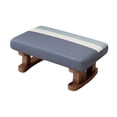 thumbnail image 2 of Silla rectangular moderna, taburete, taburete acolchado, reposapiés otomano pequeño con Azul, 2 of 9