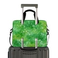 thumbnail image 2 of 16" Laptop Briefcase for Work Travel Laptop Shoulder Bag Carrying Handbag Laptop Case Green Ink Splatter Pattern, 2 of 8