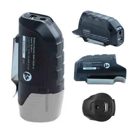 Adapter for Bosch 10.8V 12V Li-ion Battery BHB120 USB Power Connector Charger