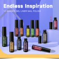 thumbnail image 2 of Esmalte en gel para nail art TWOEIGHT, 12 colores, 8 ml, glitter reflectante, UV/LED, 2 of 6